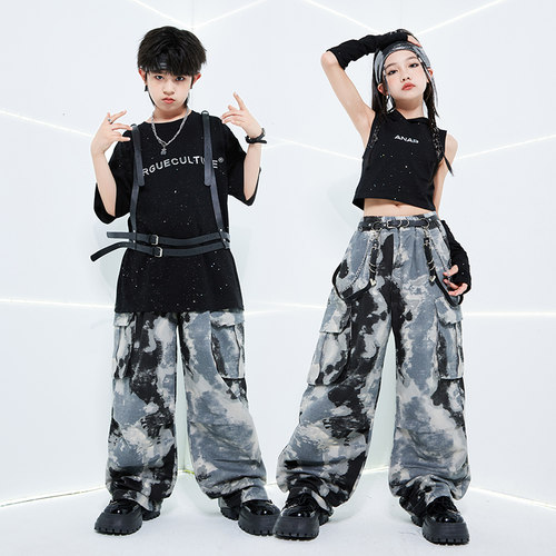 街舞儿童潮服演出服套装hiphop