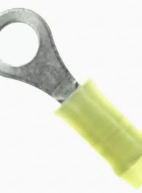 TE AMP 泰科安普 323914 M3 圆形接线端子黄色冷压22-26AWG