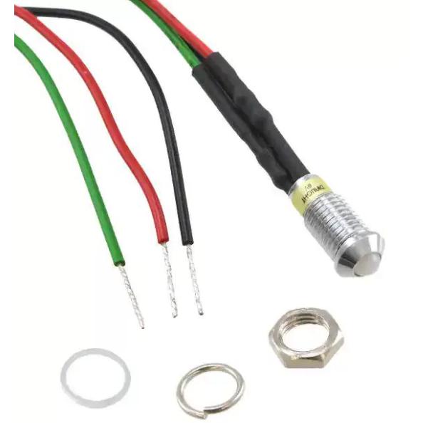6061415110F【LED PNL IND 6MM R,G 3V PROTRUD】606-1415-110F