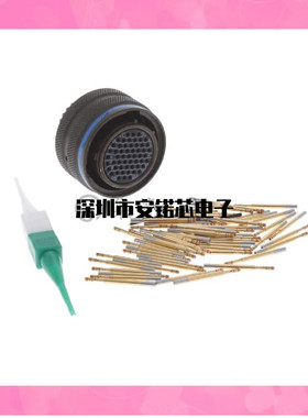 MS27467T17B35S 圆形连接器55P插头母形插口压接镀金自由悬挂