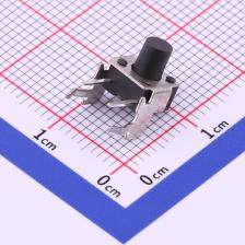 TS-1093A-A8B2-D2 轻触开关 轻触开关6*6*7.5插件H带支架按键四脚