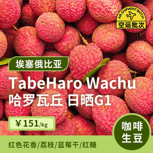 【26产季】哈罗瓦丘.日晒G1 印格埃塞俄比亚乌拉嘎咖啡生豆1KG