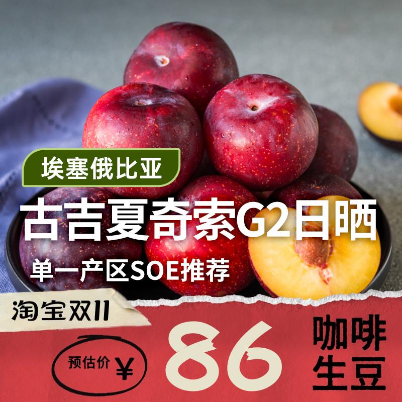 【25产季】古吉夏奇索 G2日晒 印格埃塞俄比亚咖啡生豆1KG