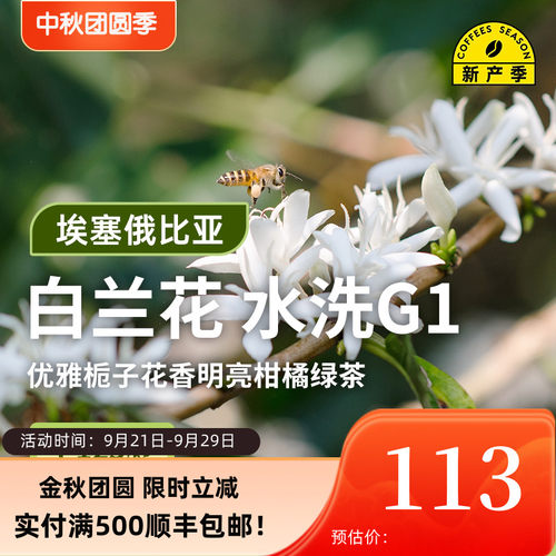 26产季耶加雪菲G1生豆1KG