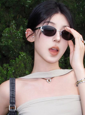 2024金属框墨镜女潮欧美辣妹Y2K