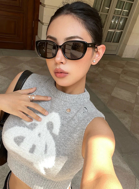 2024复古百搭黑色偏光太阳眼镜