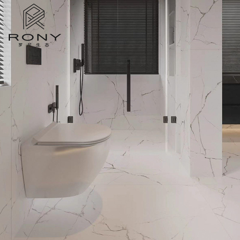 法式冰川白大理石瓷砖客厅防滑地砖鱼肚白厨房卫生间墙砖浴室极简