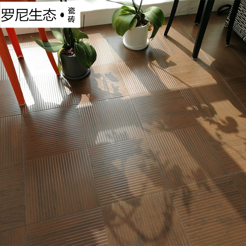 日式复古木纹砖500x500客厅仿古砖庭院户外阳台瓷砖仿实木地板砖