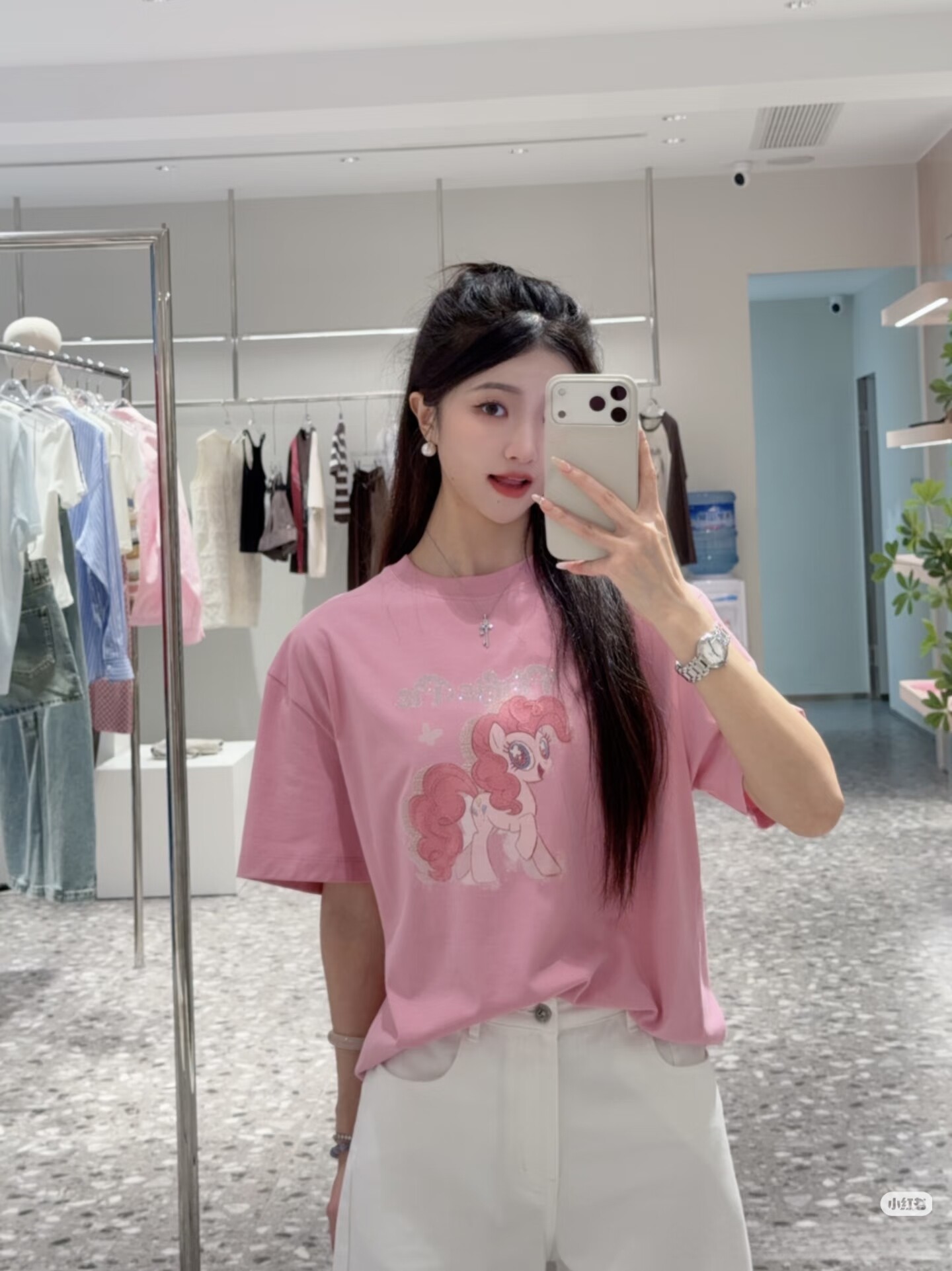 亲妈2026年春季新款时尚百搭圆领短袖T恤女宽松休闲上衣