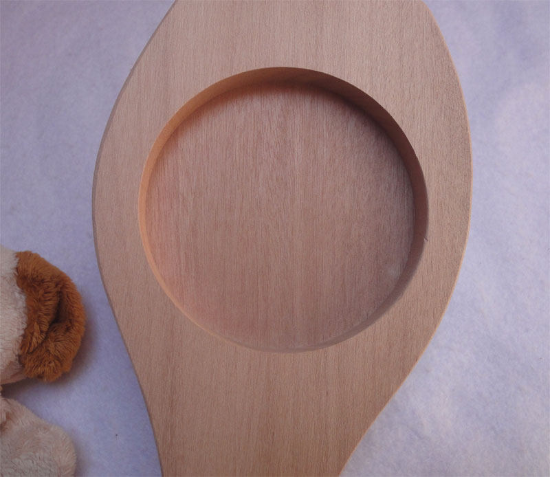 大号木质浅青团模具无花纹圆边木质苏式月饼模具饼模具孔直径9cm