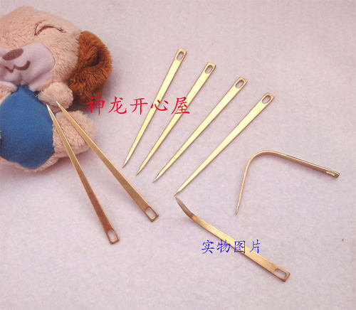 此宝贝为加厚优纯铜（熟铜），可以弯曲不容易断。粽子针，端午节裹粽子神器 。