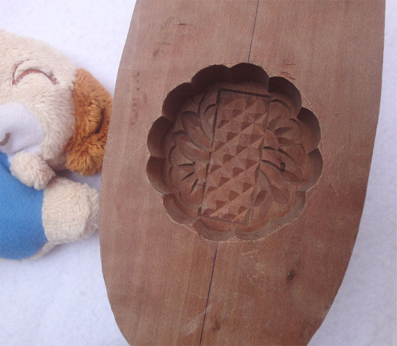 85克花型全花月饼模具全花模具糕点南瓜饼模具木质烘焙模具