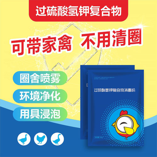 过硫酸氢钾消毒剂鸡舍专用消毒液养殖场专用兽用消毒液鸡场消毒水