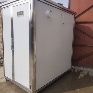 成品农村移动厕所卫生间家用 户外不锈钢整体淋浴房洗澡房整体式
