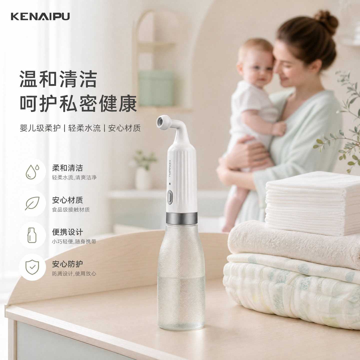 科耐普孕产妇女性私处会阴冲洗器屁股肛门外洗屁便携清洗器洗护瓶