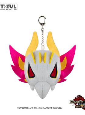 FANTHFUL怪物猎人爵银龙牙猎犬艾露猫饭厨师毛绒玩偶背包挂件吊饰