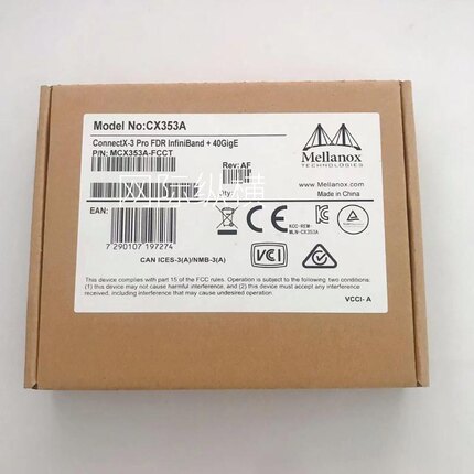 全新原装Mellanox迈络思MCX353A-FCCT 40G单光口万兆网卡+56GIB卡
