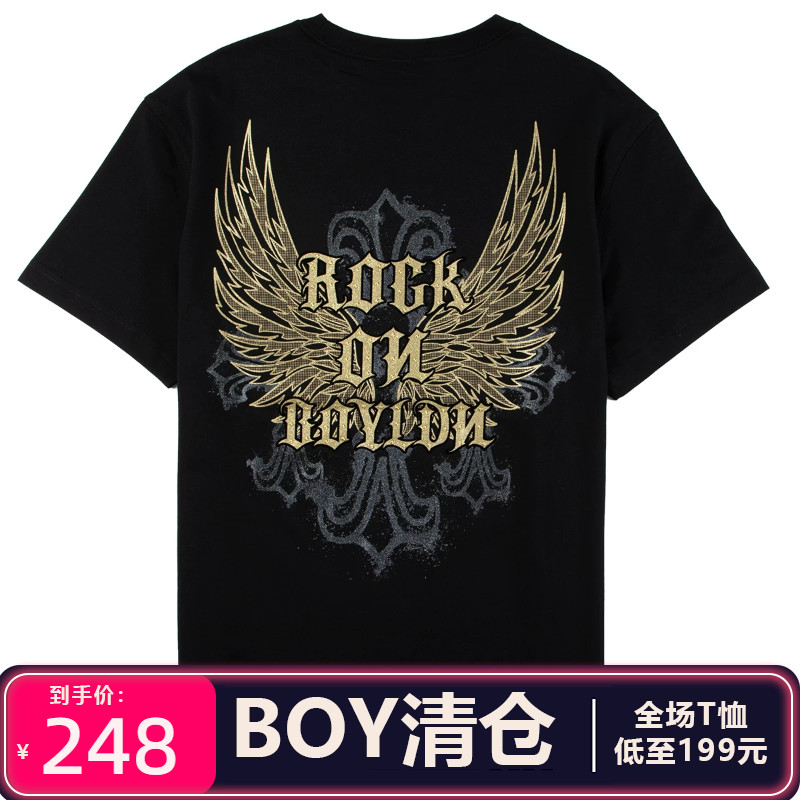 BOY LONDON专柜正品男女春夏潮牌简约纯棉短袖T恤B262N0108902