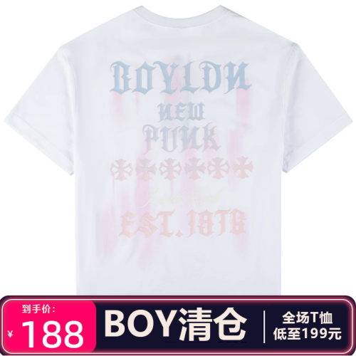 BOY LONDON专柜正品男女春夏潮牌无性别短袖休闲T恤B262N0113601