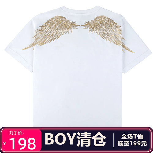 BOY LONDON专柜正品男女春夏潮牌简约纯棉短袖T恤B262N0180201
