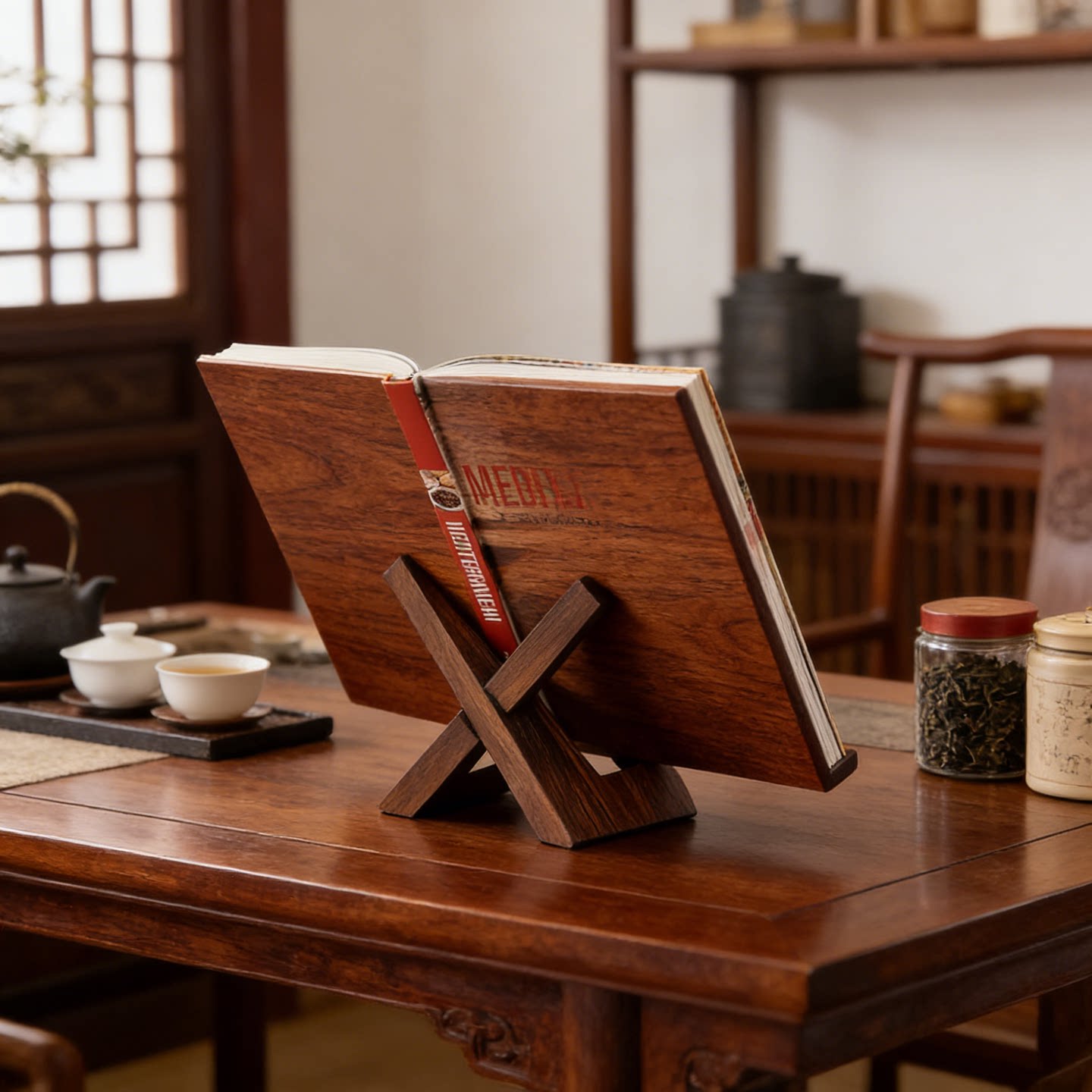 琴谱架书本资料便携支撑售楼部诵经架菜文件架学习烹饪美式碟子架