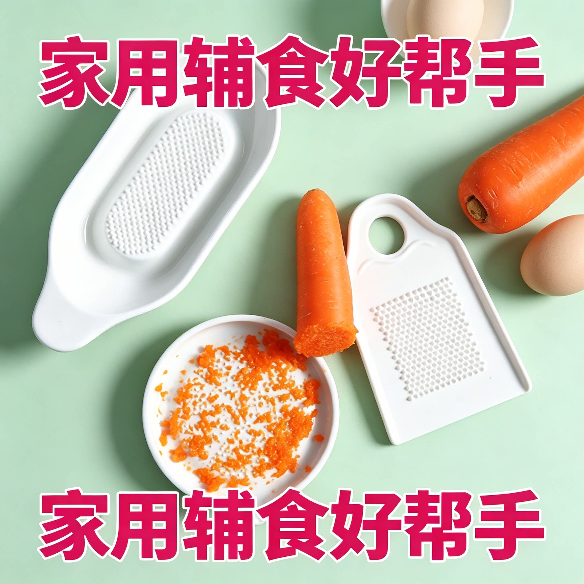 研磨碗水果姜泥陶瓷磨泥手动磨磨姜器果蔬神器小型工具蒜蓉盘