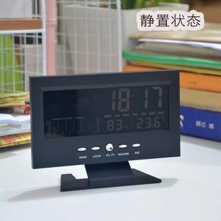 气象钟8082T天气时钟彩屏显示温湿度家用声控电子闹钟