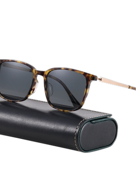 超大宽脸型超轻方形时尚太阳镜