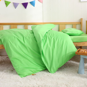 杭州绿色幼儿园被子三件套被褥儿童单件被套全棉垫套被芯垫芯枕套