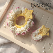 百变小樱同款 手工编织发卡发圈diy材料包勾线毛线发夹情人节礼物