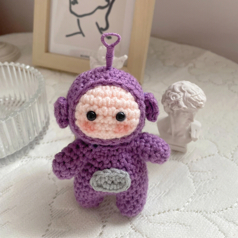 TELETUBBIES HAND-KNITTED DIY MATERIAL PACKAGE WOOL DOLL CROCHET HAND-MADE GIRLFRIEND ROOMMATE GIFTS