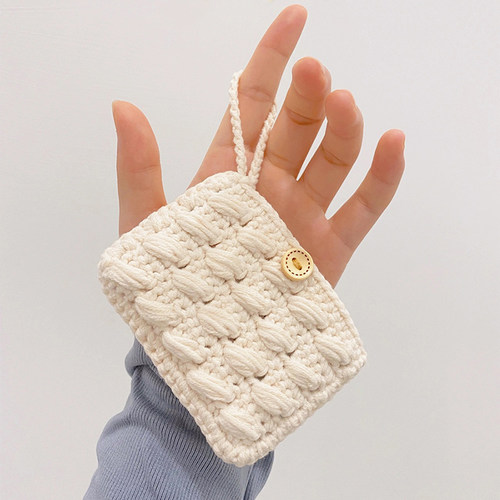 手工DIY编织零钱包礼物