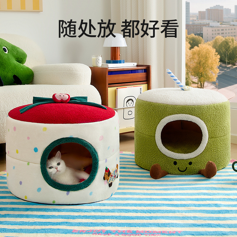 猫窝冬季保暖封闭式安全感多猫泰迪比熊狗狗豪华别墅房子