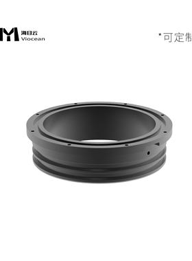 HMY-DPC舱系列专用6061铝合金CNC机加工法兰 黑色阳极氧化 可定制