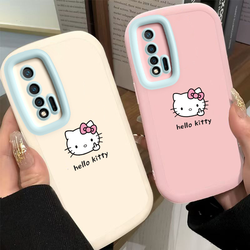 中指kt猫华为Nova6手机壳HUAWEI新款6se硅胶5G保护套男女同款镜头全包网红防摔创意个性情侣可爱手机软壳薄潮