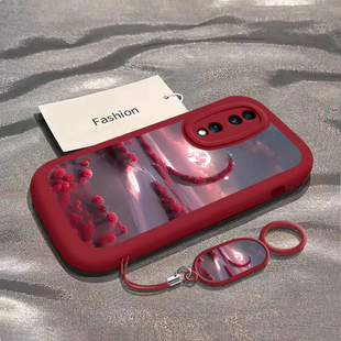 适用荣耀70手机壳honor保护套新款硅胶镜头全包70Pro创意时尚个性防摔套花海月亮男女同款网红软外壳挂绳潮流