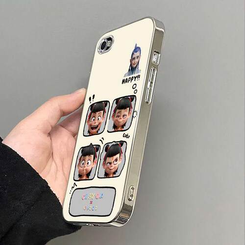 搞怪哪吒适用苹果4s手机壳硅胶iphone4全包防摔保护套苹果5男女新款iphone5s卡通可爱软壳保护壳A1431外壳薄
