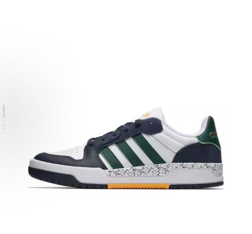 adidas neo Entrap 耐磨轻便 低帮 板鞋 男女同款 白绿蓝JQ5047