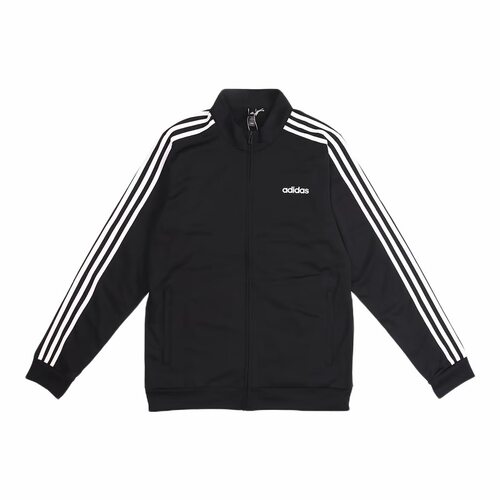 adidas 针织立领复古条纹夹克 国际版 秋季 男款 黑色DQ3070