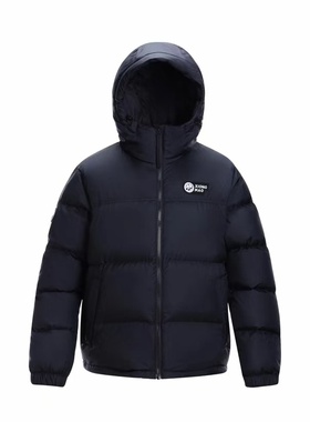 熊猫 泡泡羽绒系列 字母连帽拉链休闲舒适羽绒服1.0版A33CR07144X