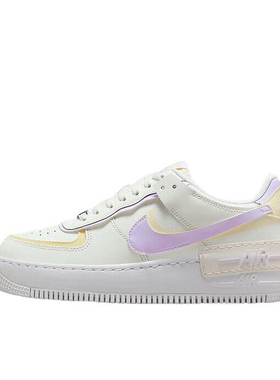 Nike Air Force 1 空军一号 板鞋 女款/帆白色/紫色DZ1847-113