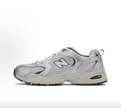 New Balance NB 530织物人造革 跑步鞋 男女同款 米白银MR530KA