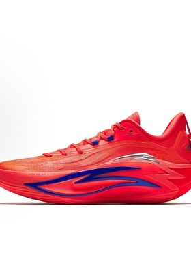 Anta安踏 狂潮7  低帮  中足碳板 篮球鞋 男款 红色112531126-6