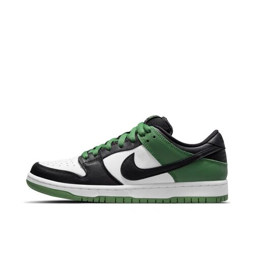 Nike Dunk SB 二层牛皮 Pro 低帮 板鞋 男女同款 黑绿BQ6817-302