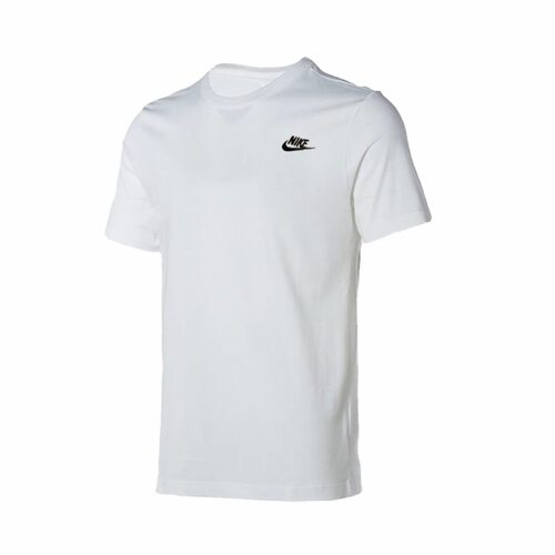 Nike Sportswear 字母Logo刺绣小钩圆领短袖T恤 男款AR4999-101
