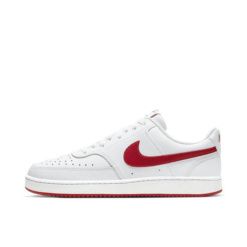 Nike Court Vision Low 百搭 低帮 板鞋 男款 白红CD5463-102
