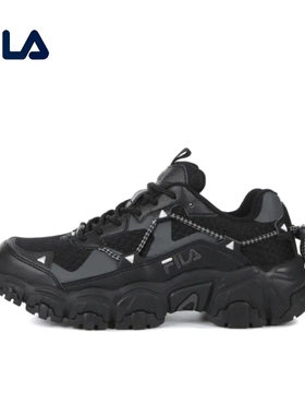 FILA斐乐 FLUID v2 猫爪舒适 耐磨 男女同款 黑色1JM02570F_001