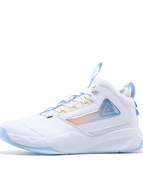 匹克 觉醒 透气网面 防滑耐磨 实战训练 篮球鞋 DA110121白兰