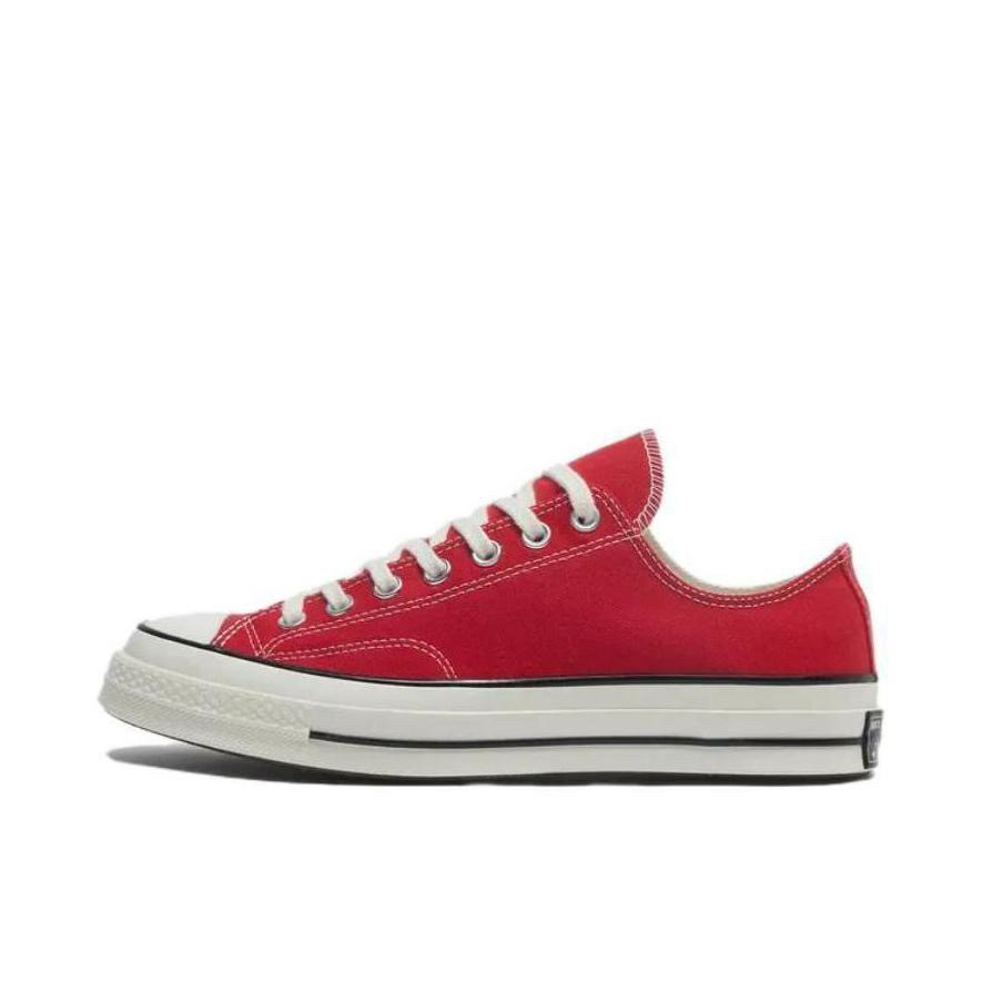 Converse 1970s 圆头舒适 低帮 帆布鞋 男女同款 红色A10276C图片