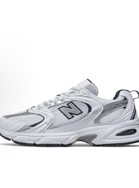 New Balance NB 530单层春季 网布织物男女同款 白银色D宽MR530SG